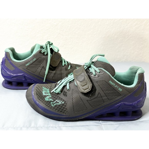 INOV-8 FASTLIFT 325 Weightlifting Shoes W 8.5 Standard Fit Lifters GRAY - Picture 2 of 8